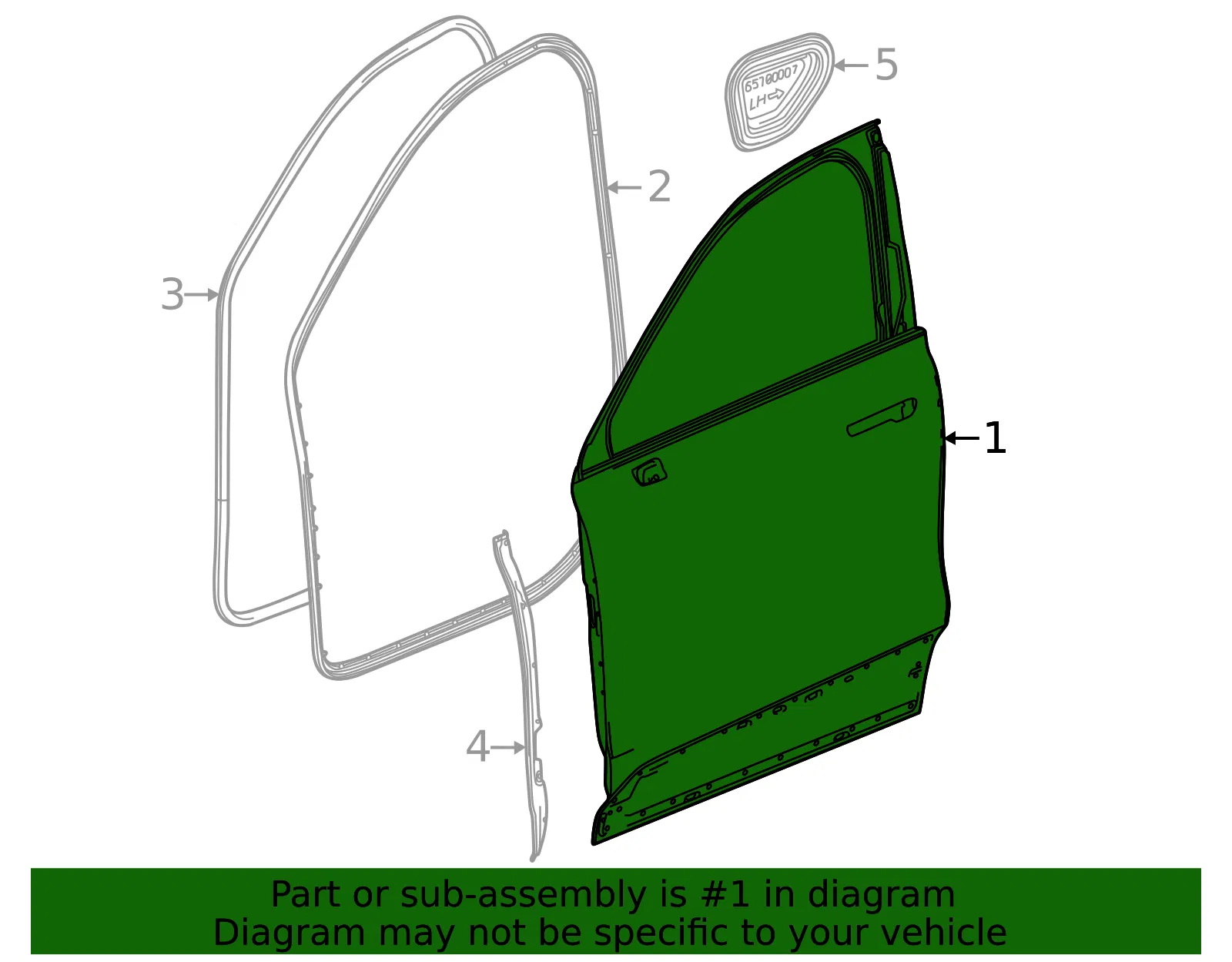 Door Shell - GM (42928532) - view 3