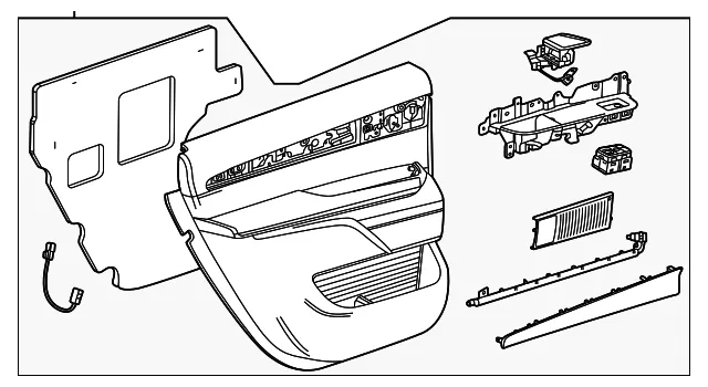 Door Trim Panel - GM (42929751) - view 5