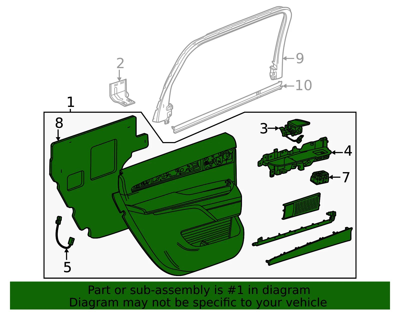 Door Trim Panel - GM (42929751) - view 6