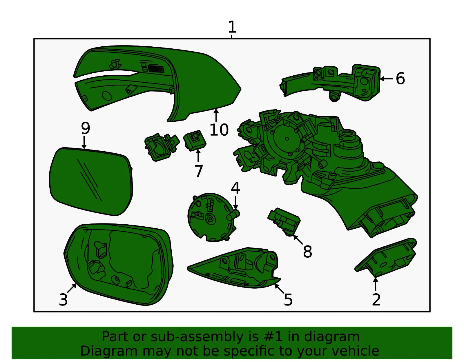 Mirror Assembly - GM (42931012) - view 3