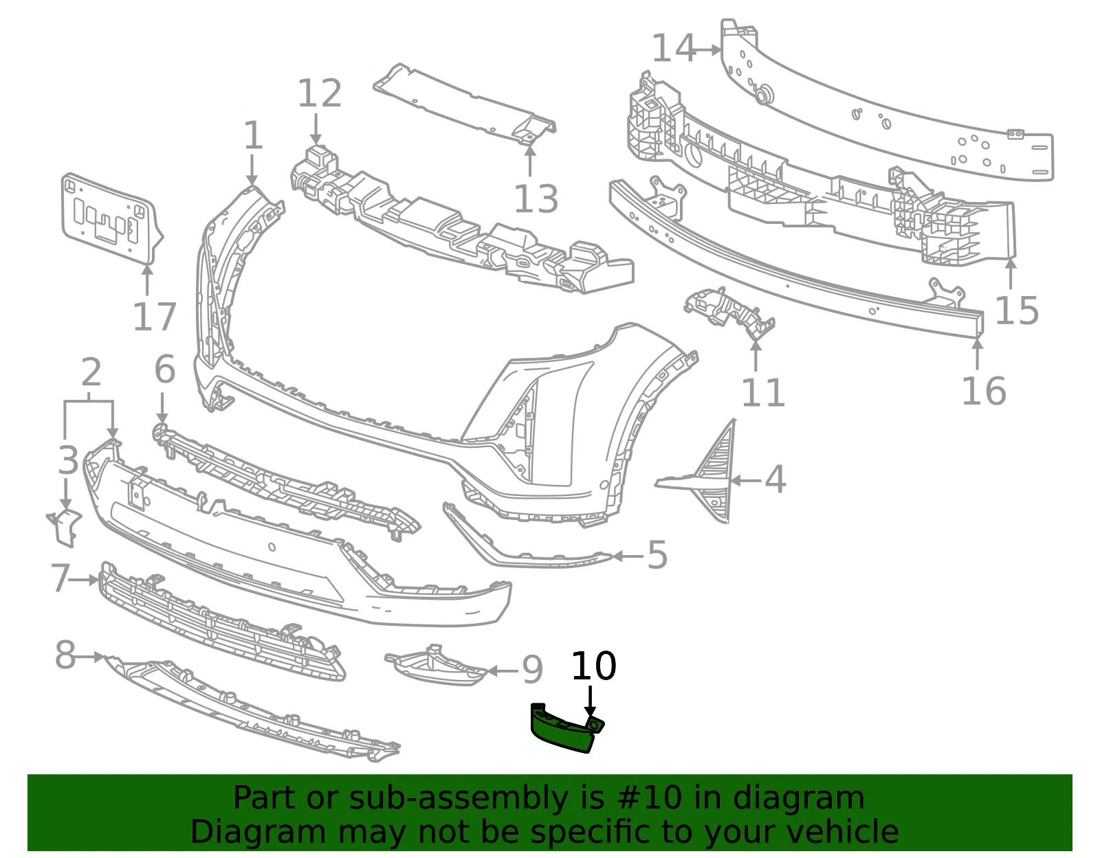 Front Deflector - GM (42933109) - view 2