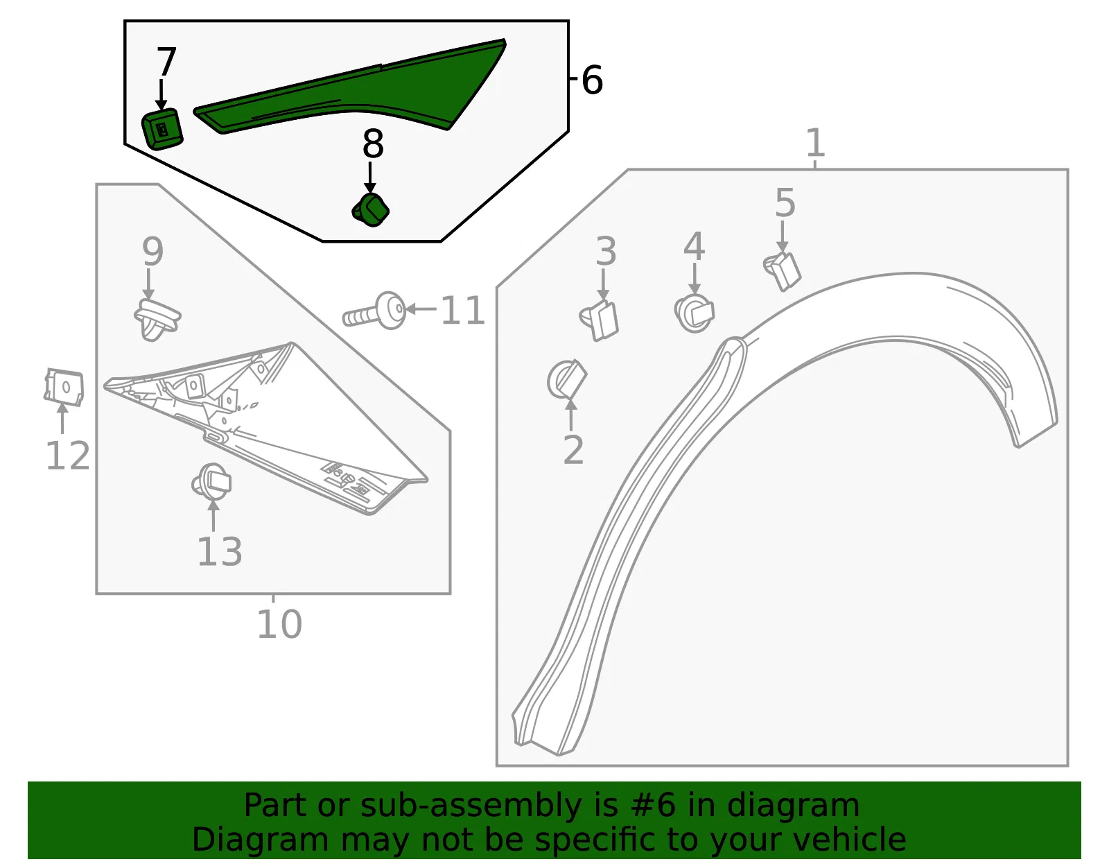 Upper Molding - GM (42936231) - view 3