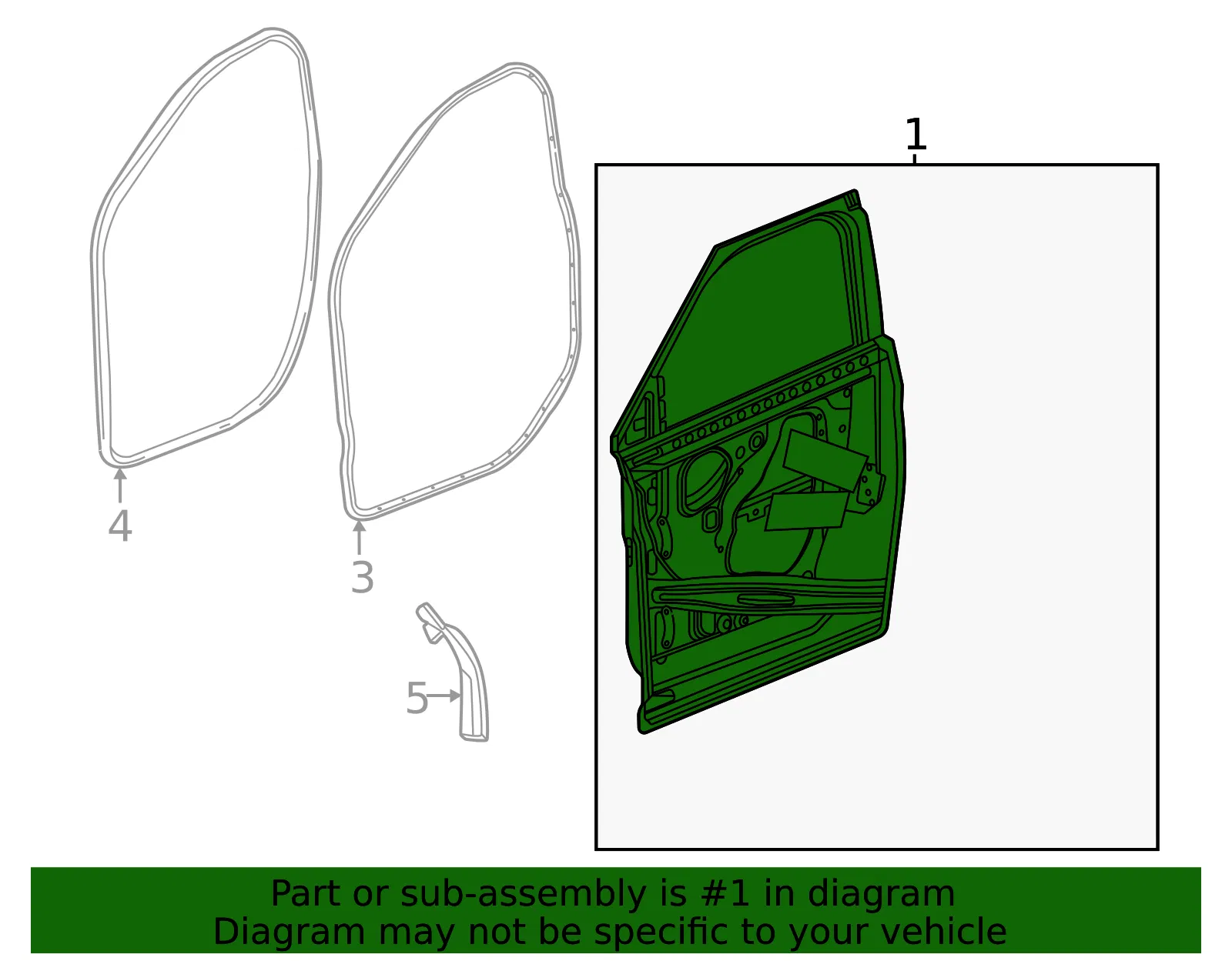 Door Shell - GM (42941978) - view 3