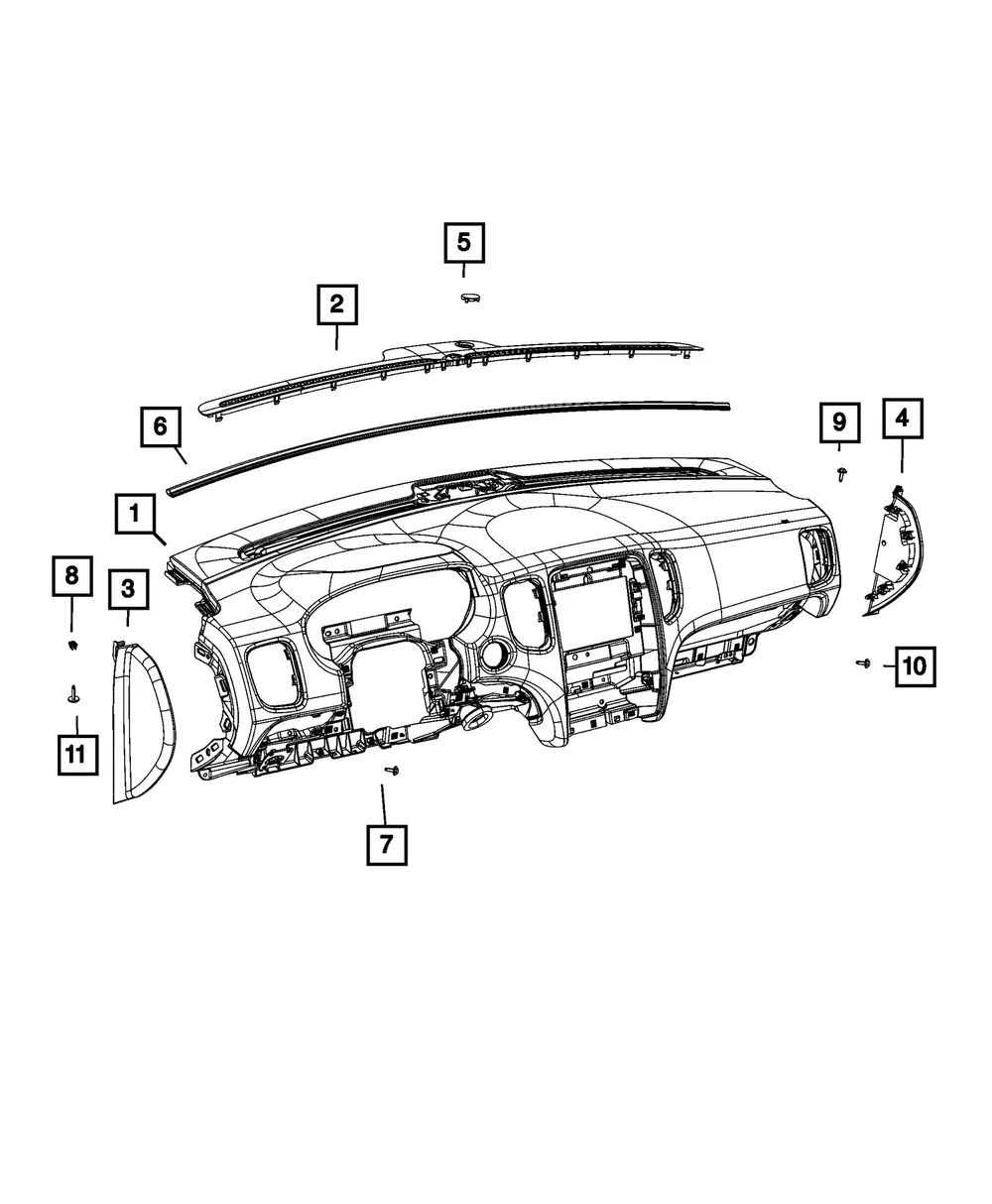 Windshield Seal - Mopar (4560196aa)