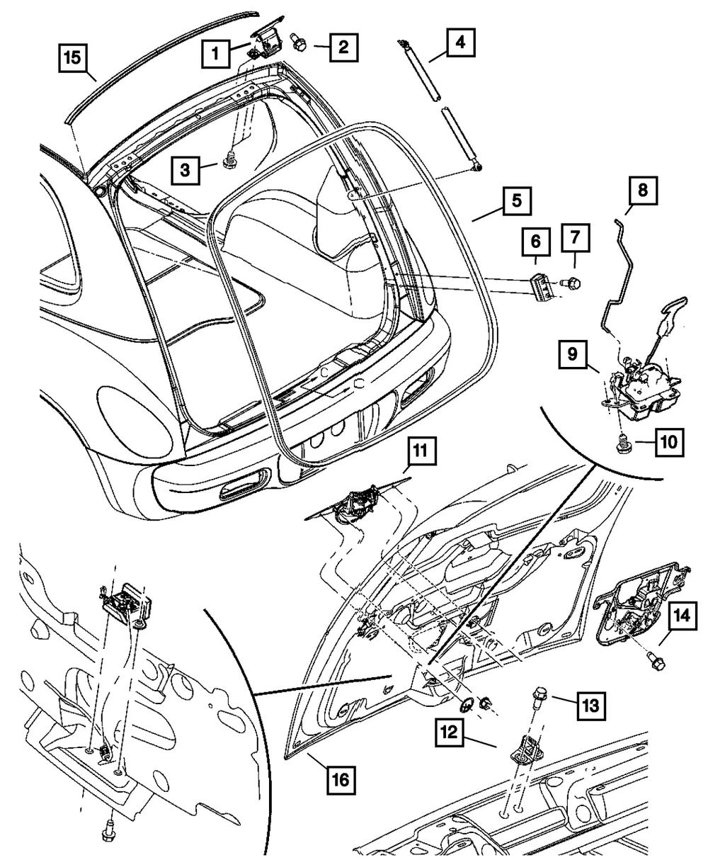 Power Release Latch Assembly - Mopar (4589016AC) - view 3