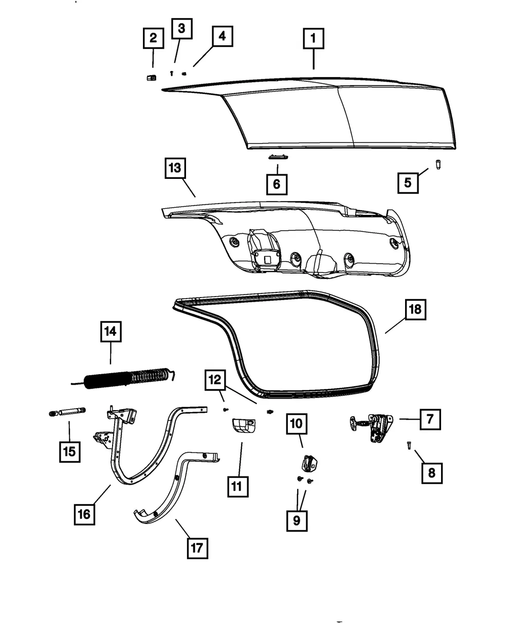 Decklid Latch - Mopar (4589217AF) - view 6