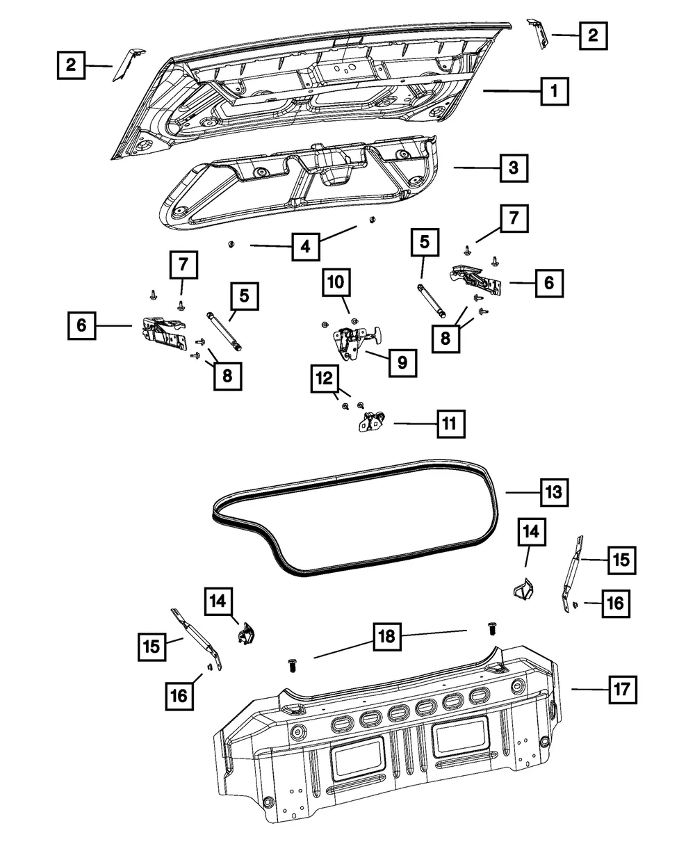 Hinge - Passenger Side (RH) - Mopar (4589666AE) - view 4