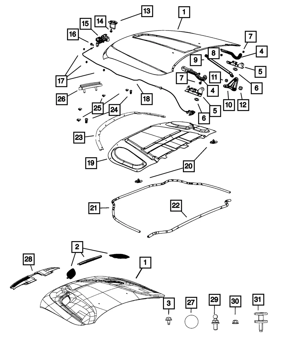 Hood Latch - Mopar (4589701AB) - view 5