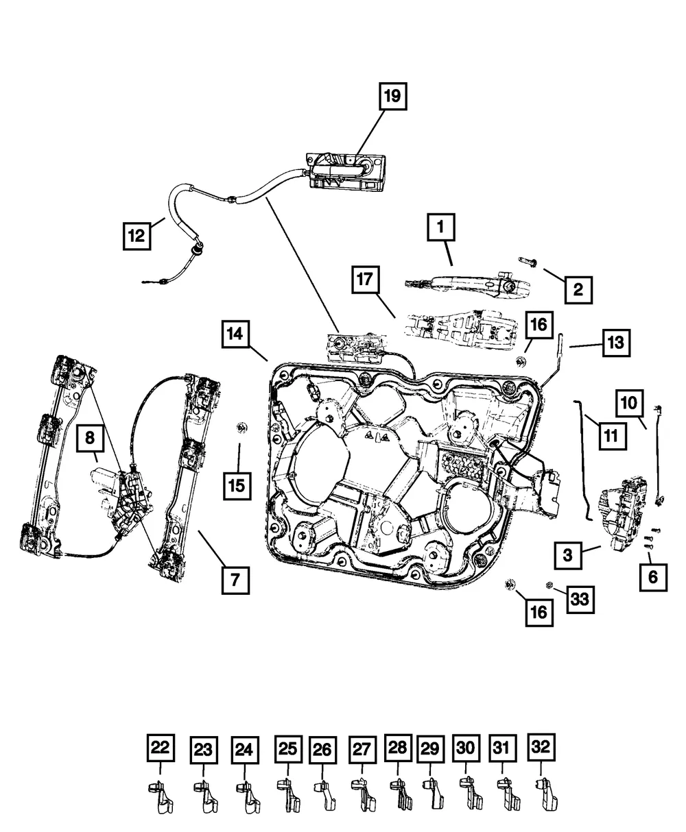 Door Handle Bracket, Right - Mopar (4589888ad) - view 4