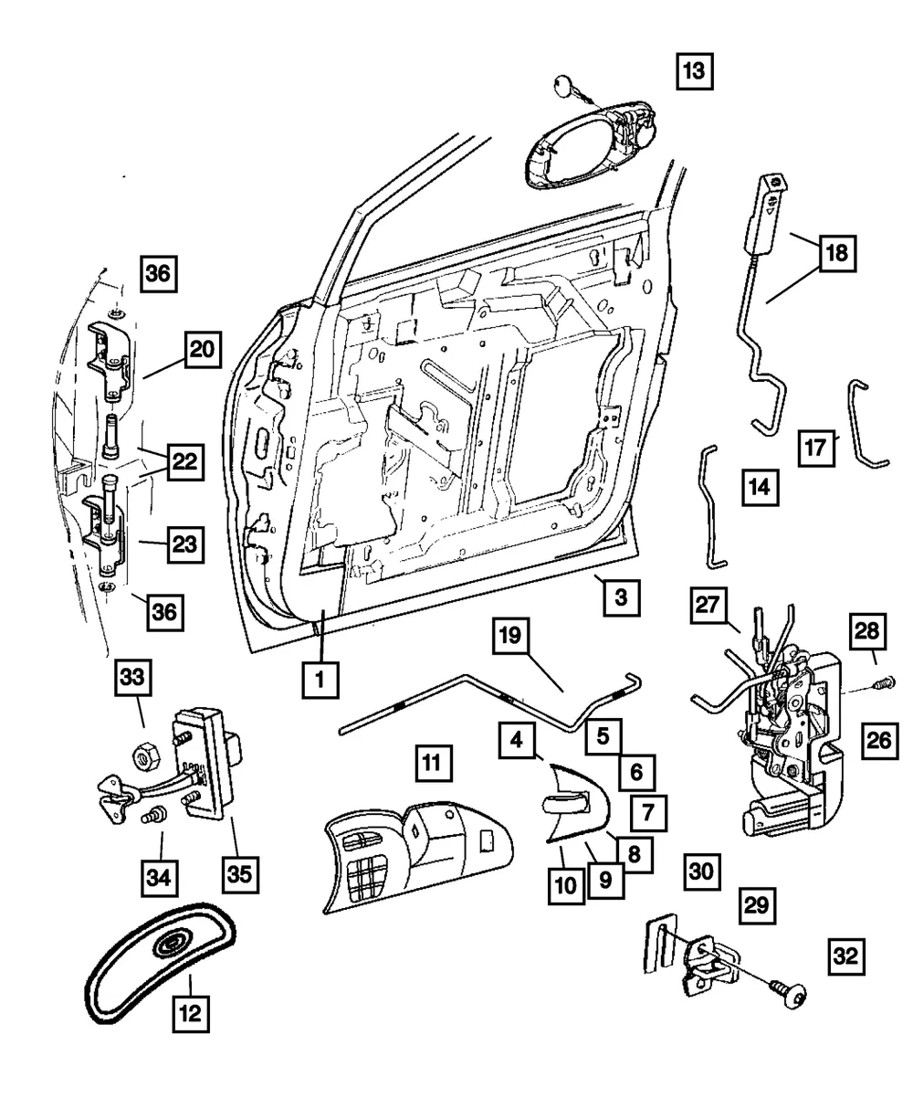 Latch Link Clip, Right - Mopar (4658674) - view 4