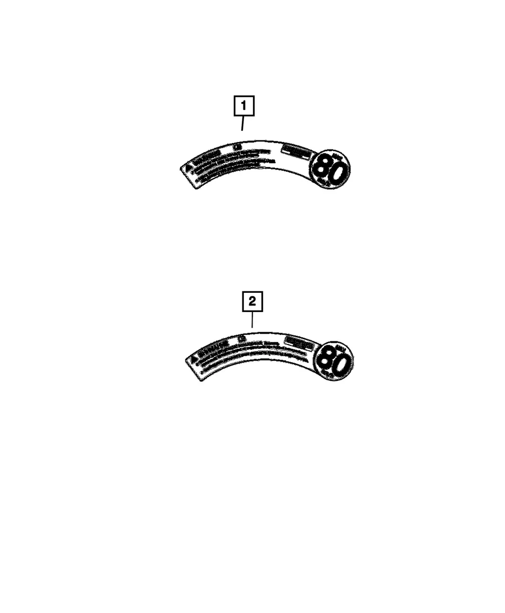 Temporary Spare Tire Warning Label - Mopar (4726146ab)