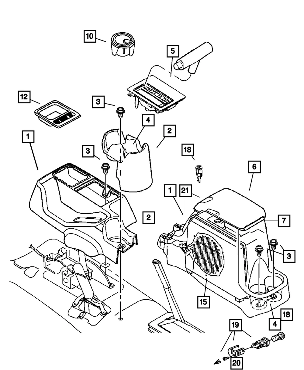 Storage Bin Lid Latch - Mopar (4741954) - view 7
