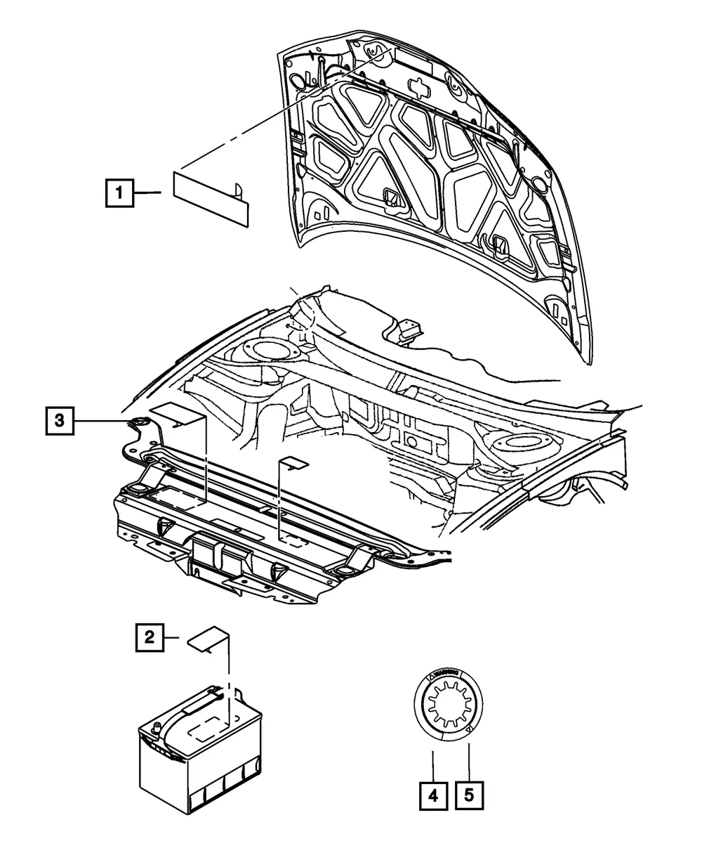 Veci Label Label - Mopar (47480086AA) - view 3