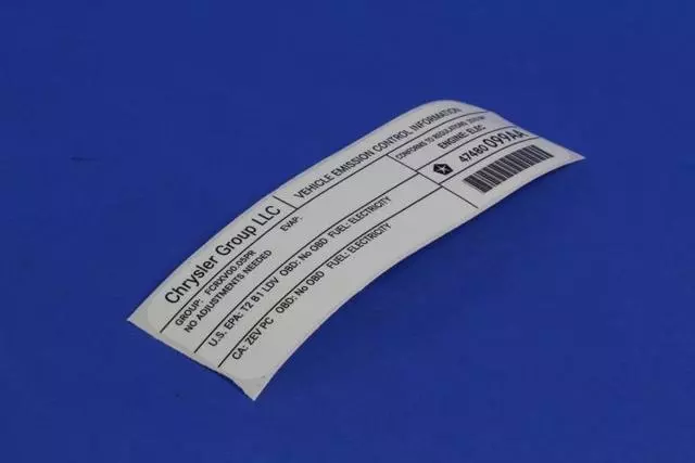 Label - Mopar (47480099AA) - view 11
