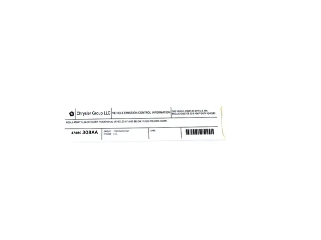 Label - Mopar (47480308aa)