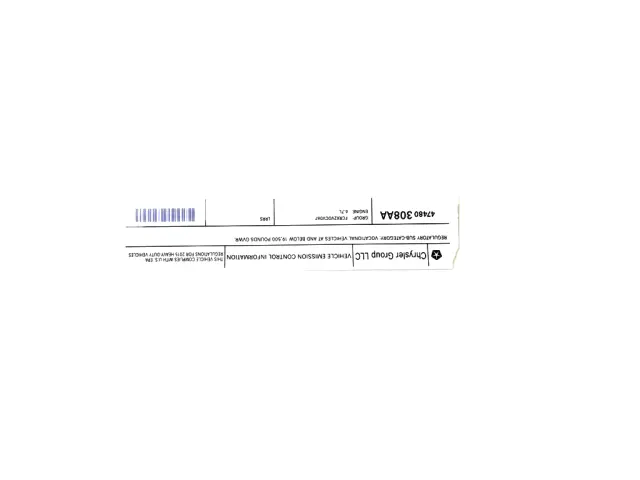 Label - Mopar (47480308aa) - view 5