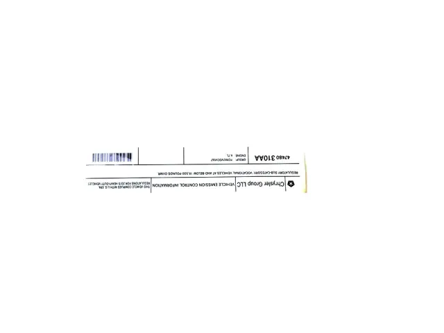 Label - Mopar (47480310aa) - view 5