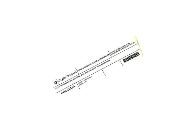 Label - Mopar (47480310aa) - view 6