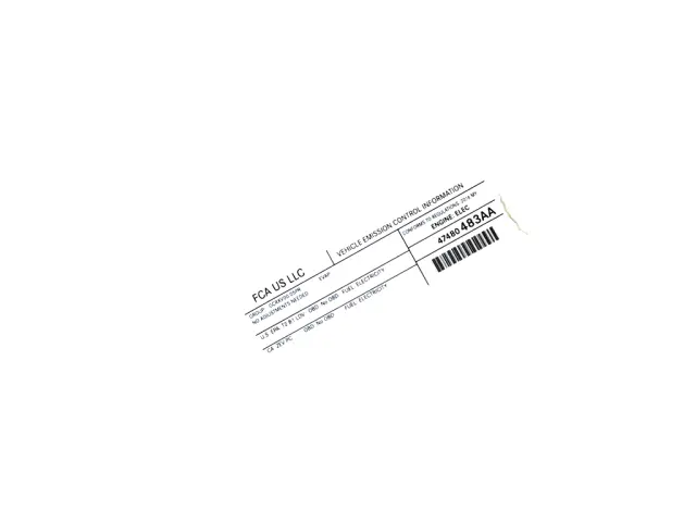 Label - Mopar (47480483AA) - view 6