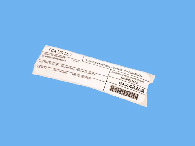 Label - Mopar (47480483AA) - view 7