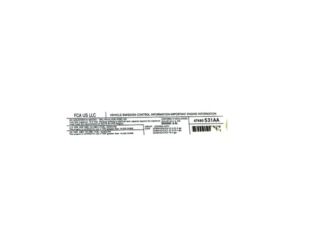 Label - Mopar (47480531AA) - view 12