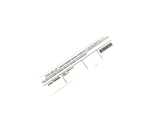 Label - Mopar (47480754AA) - view 5