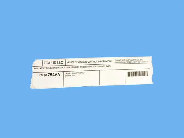 Label - Mopar (47480754AA) - view 9