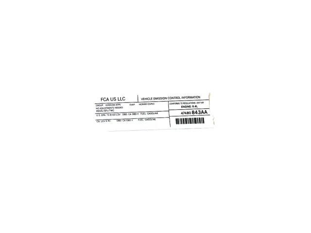 Veci Label Label - Mopar (47480843aa)