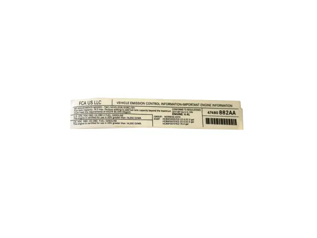 Label - Mopar (47480882aa) - view 3