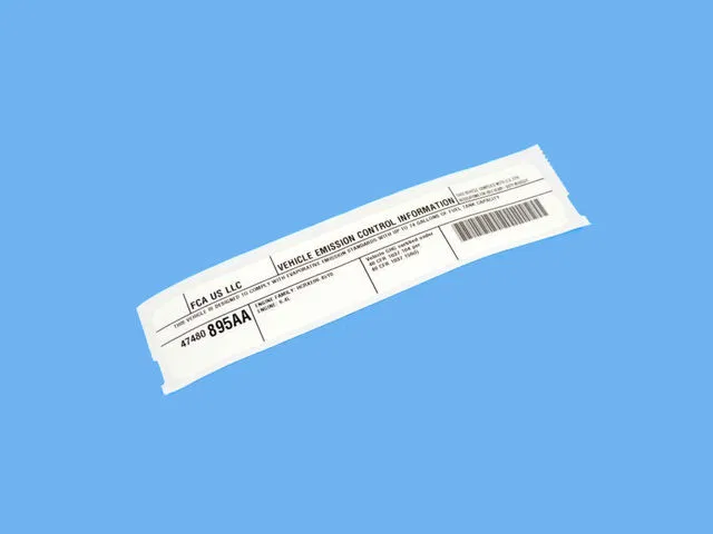 Label - Mopar (47480895AA)