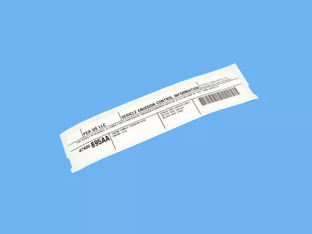 Label - Mopar (47480895AA) - view 4