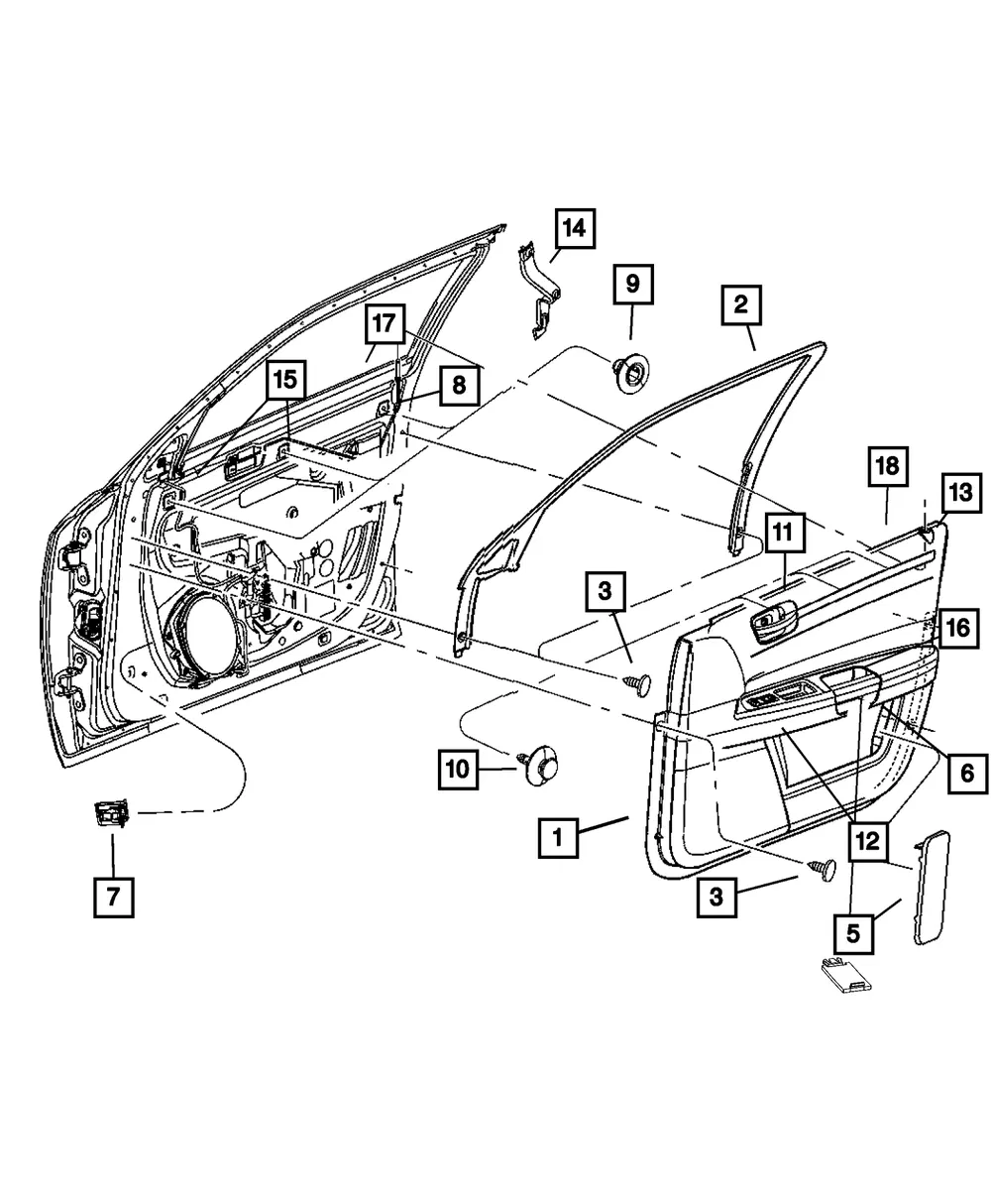 Door Trim Panel Plug - Mopar (4784033AA) - view 5