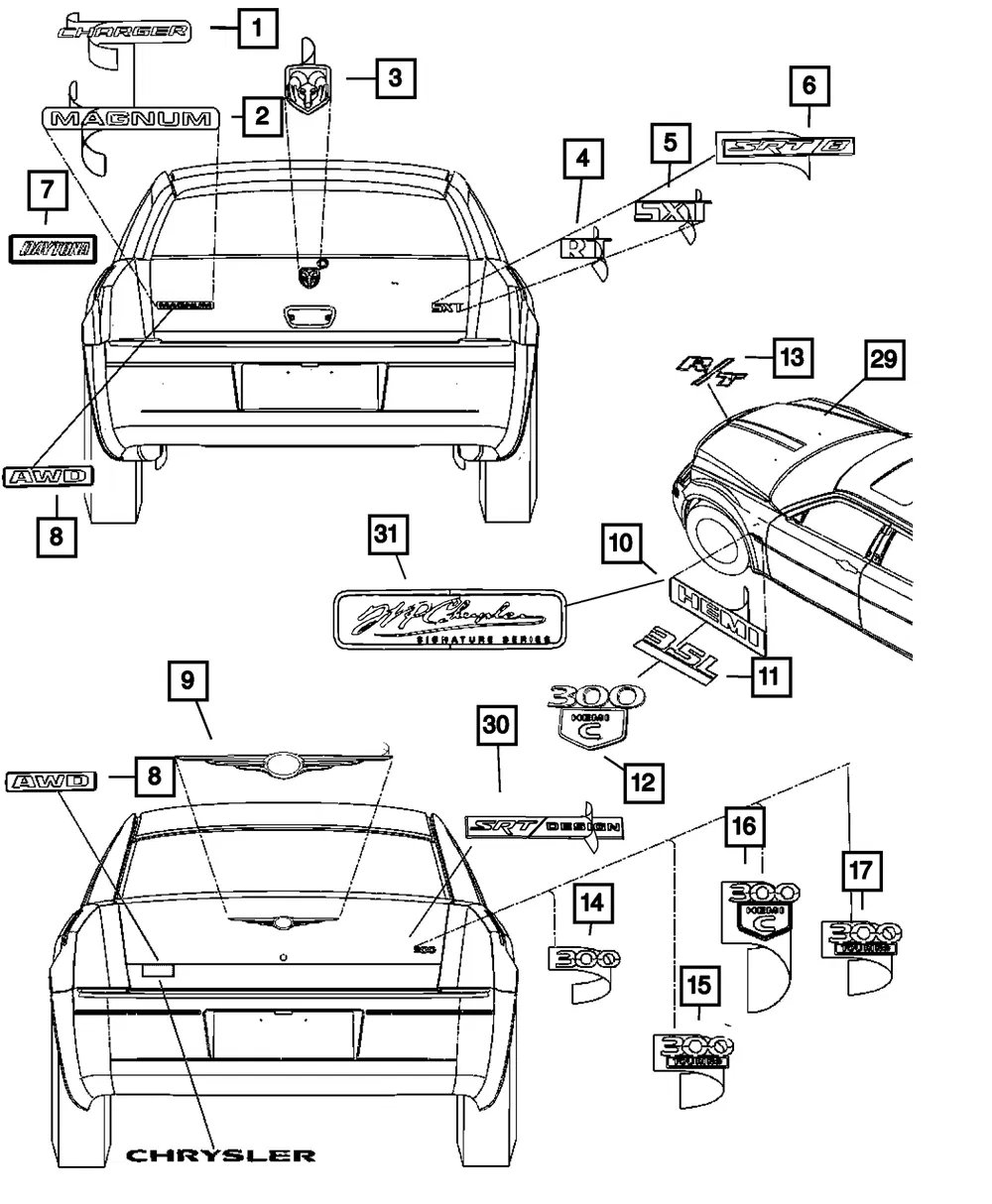 Emblem - Mopar (4805988AB) - view 8