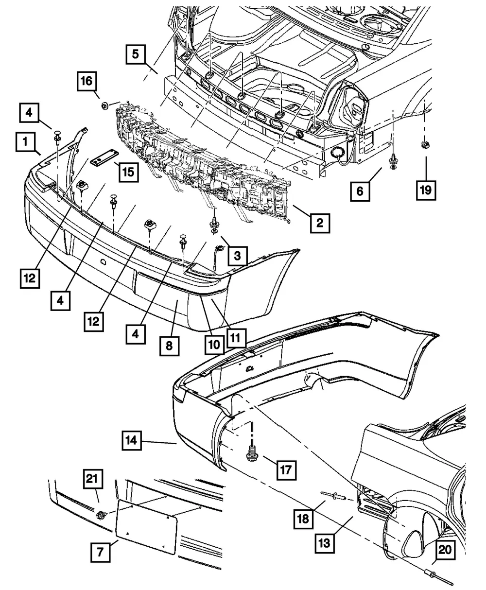 Fascia Support Bracket - Mopar (4806374AA) - view 4
