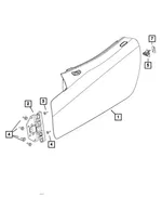 Front Door Hinge - Mopar (4865462AG) - view 14