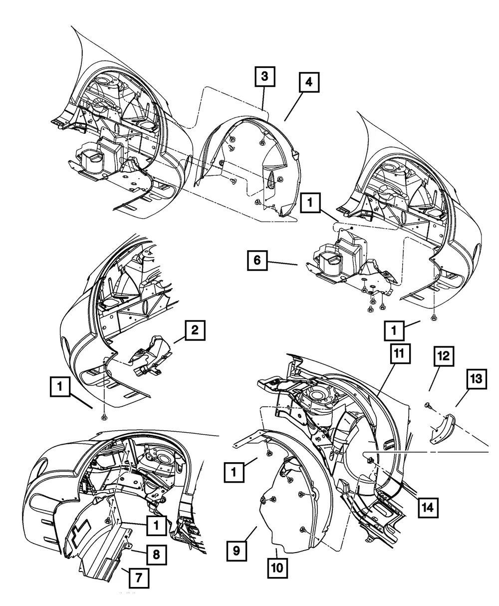 Fender Shield, Right - Mopar (4878646ac) - view 4