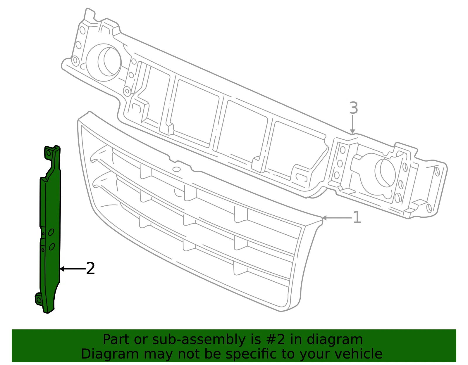 Grille Bracket - Ford (4C2Z-8182-AA) - view 6