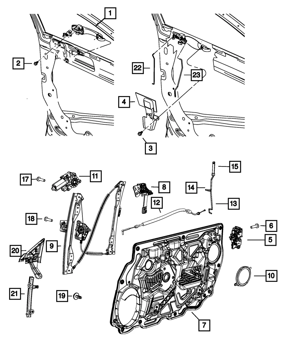 Outside Handle To Latch Link, Right - Mopar (5008962ab)