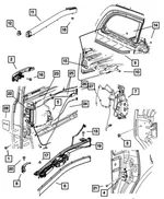 Inside Handle Cable - Mopar (5020680aa) - view 8