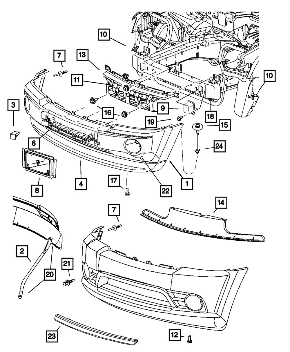 Fascia Bracket - Mopar (5029991ac)