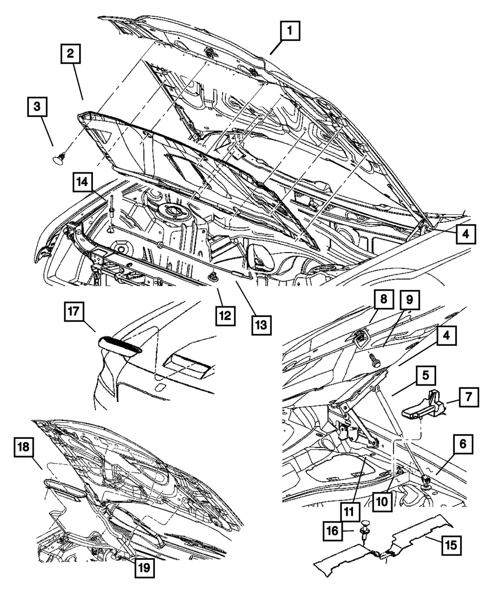 Hinge - Passenger Side (RH) - Mopar (5065264AL) - view 9