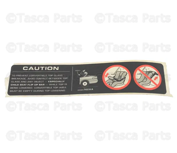 Top Cover Label - Mopar (5065762AA) - view 3