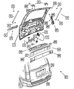 Bumper Bracket Sleeve, Right - Mopar (5109152AC) - view 4