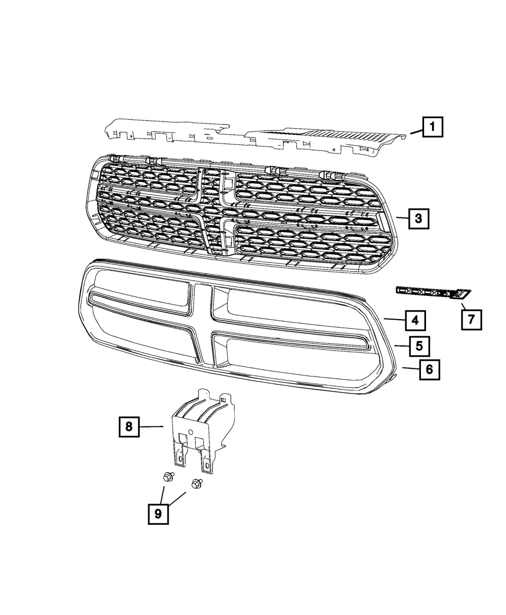 Texture Grille - Mopar (5113713AB) - view 7