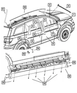 Windshield Molding, Left - Mopar (5116265ac) - view 16
