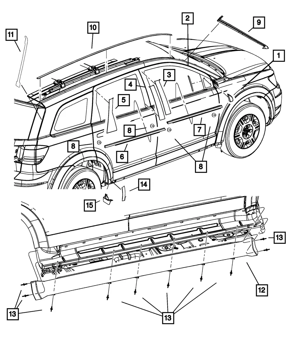 Windshield Molding, Left - Mopar (5116265ac) - view 8