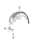 Splash Shield, Right - Mopar (5116276ae) - view 8