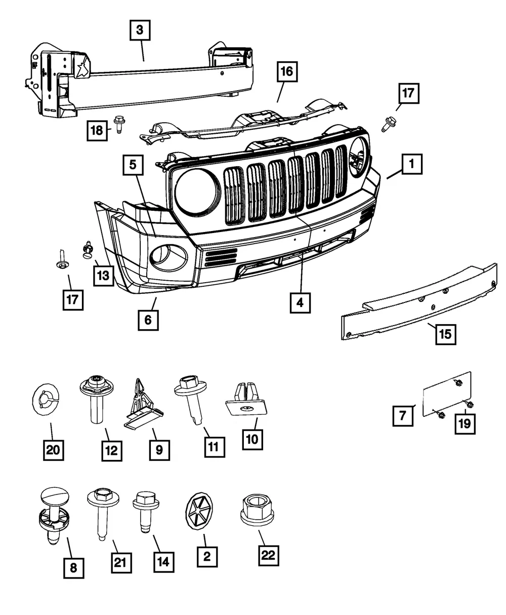 Upper Fascia Panel - Mopar (5116364AC) - view 4