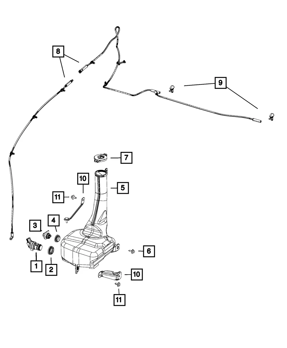Washer, Windshield Pump - Mopar (5139113AA) - view 4