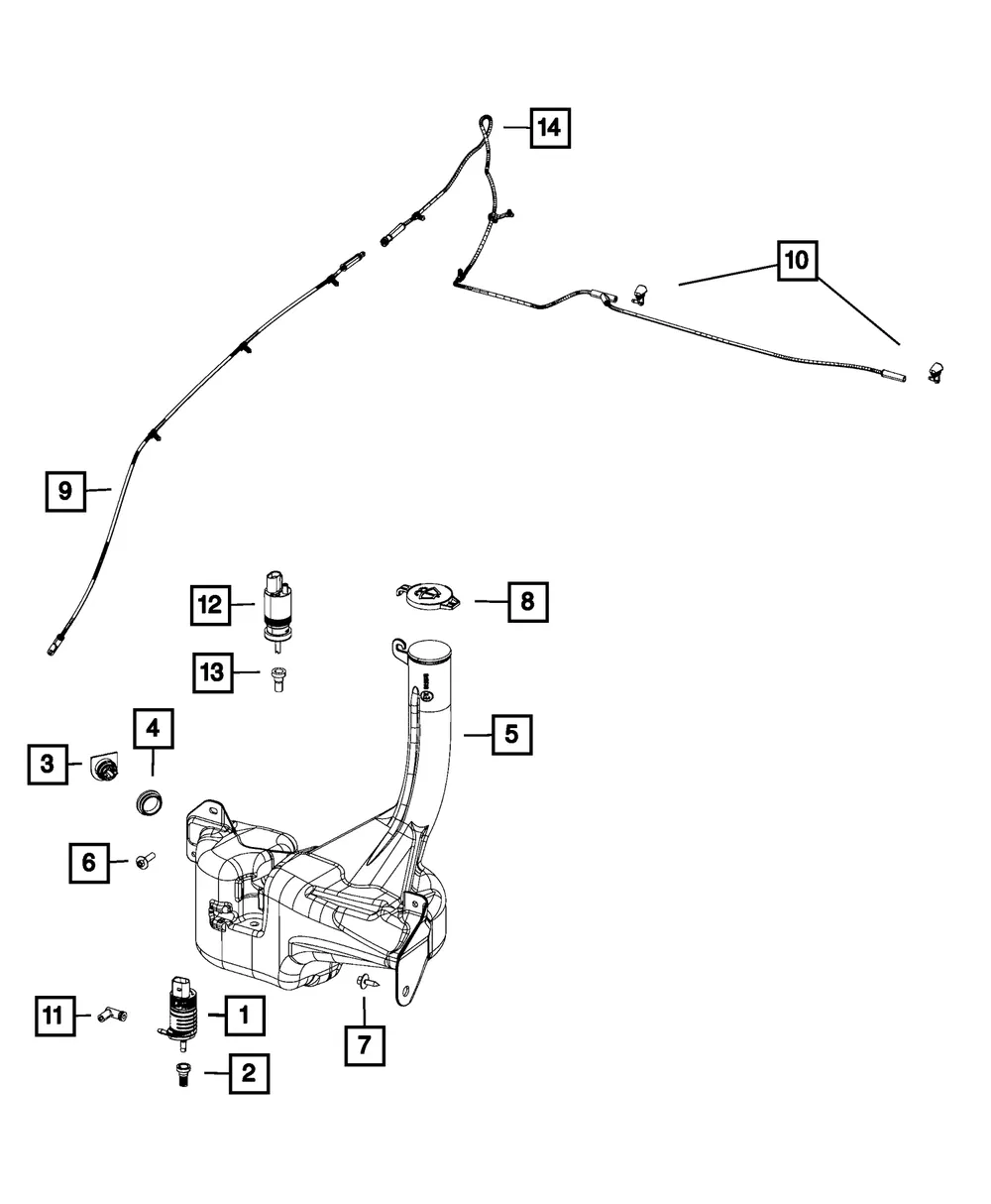 Washer, Windshield Pump - Mopar (5152076AC) - view 5